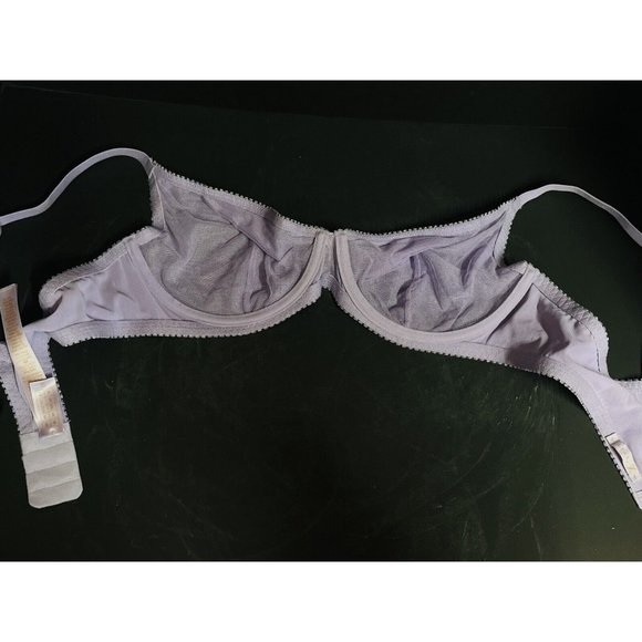 Savage X Fenty Flocked Logo Unlined Bra Women's 38B Lingerie By Rihanna - Picture 13 of 16
